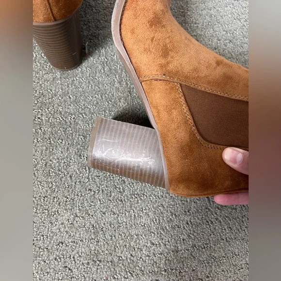 Soda Brown Suede Booties - Picture 3 of 4